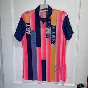 Jamie Sadock  bright color women golf shorts sleeve  size medium